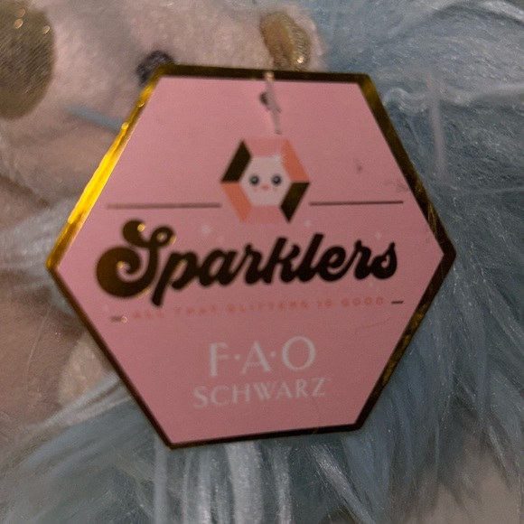 FAO Schwartz Sparklers BLUE Hedgehog Plush Toy. NWT - Picture 11 of 15